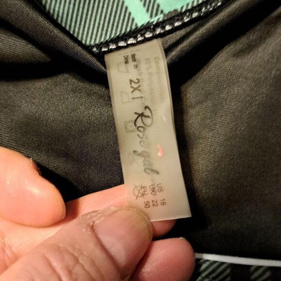 Rose Gal 2 piece swim suit size 2X - Picture 3 of 7